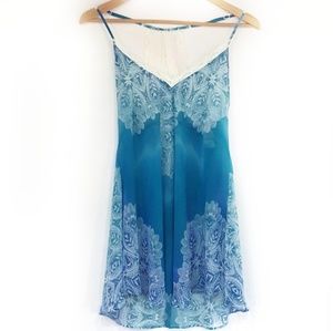 In Bloom Lingerie Turquoise Nightie Slip Ombre